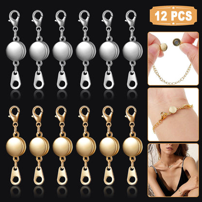 Strong Magnetic Lobster Clasps Jewelry Necklace Converter Extender Hook Closures