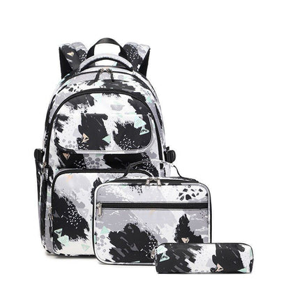 School Backpack 3 Pcs/Set Waterproof Schoolbag Satchel Pencil Bags Bookbag 1 PC