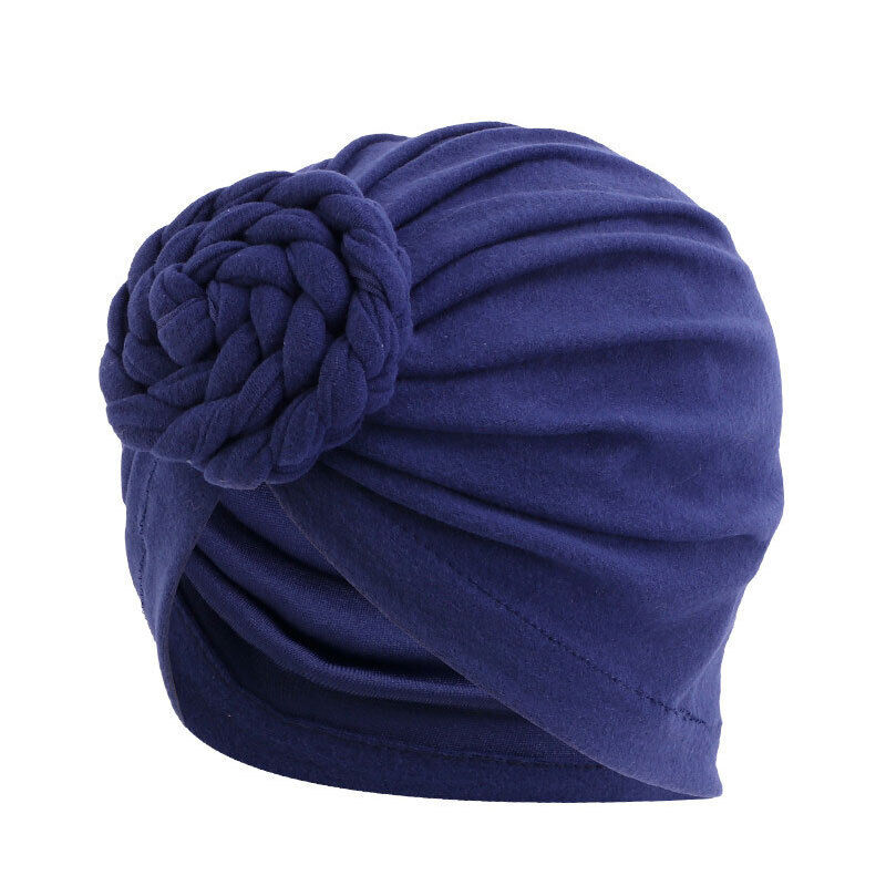 Turban Hat Twist Braid Turban Hat Pan Flower Turban Hat Baotou Hat Ethnic Hat