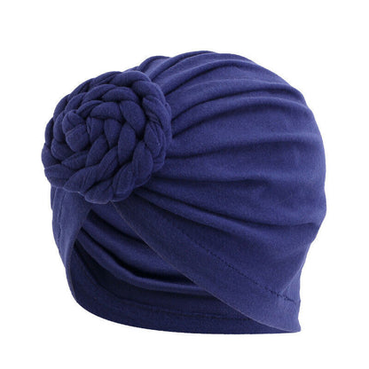 Turban Hat Twist Braid Turban Hat Pan Flower Turban Hat Baotou Hat Ethnic Hat