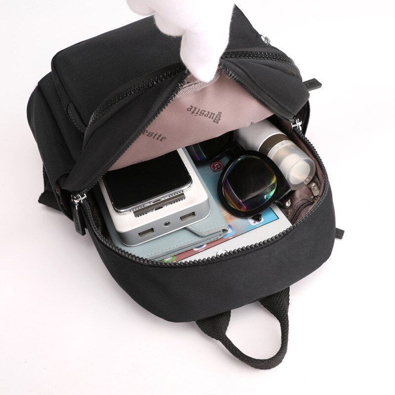 Waterproof Leisure Backpack College Wind Small Backpack Multifunction Travel Bag