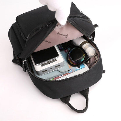 Waterproof Leisure Backpack College Wind Small Backpack Multifunction Travel Bag