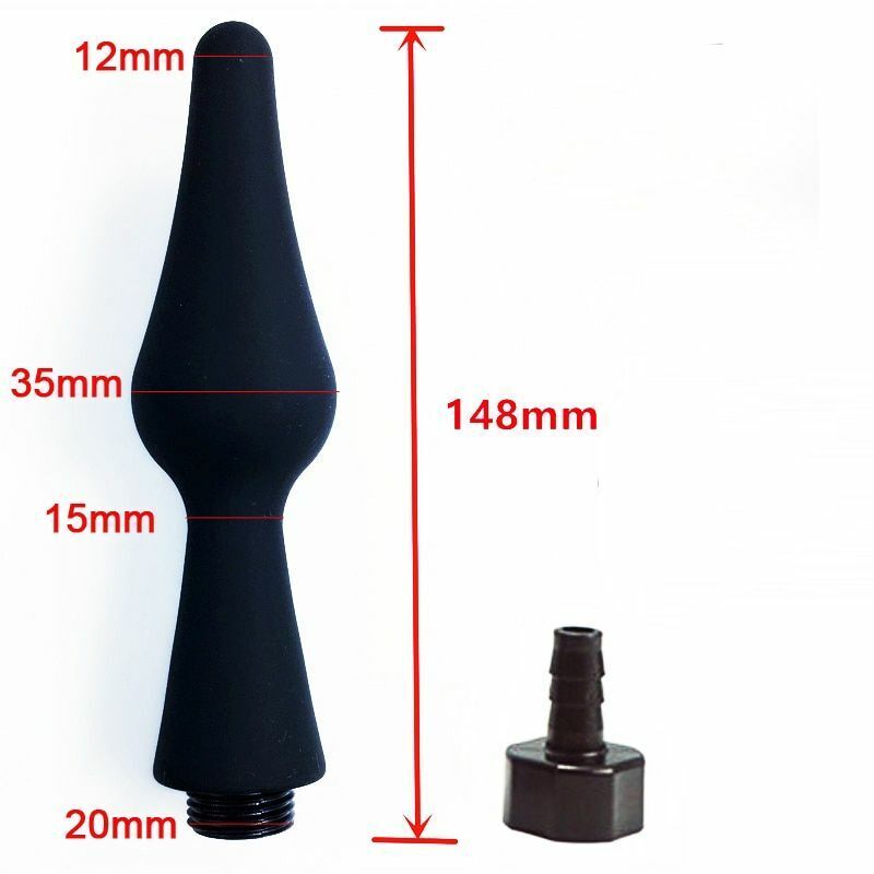 Shower Nozzle Silicone Enema Healthy Rectal Anal Syringe Douche System Vaginal