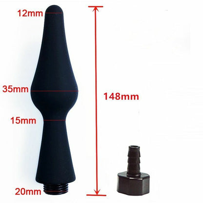 Shower Nozzle Silicone Enema Healthy Rectal Anal Syringe Douche System Vaginal