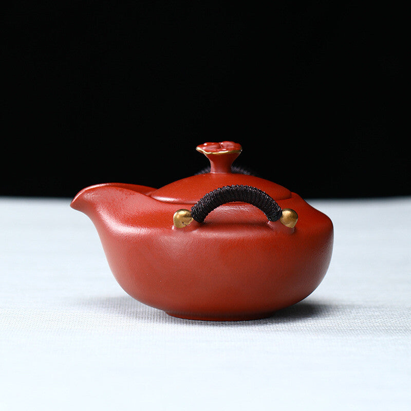 Authentic Yixing Zisha Dahongpao Clay Tea Pot With Infuser Holes Lid 220ml New