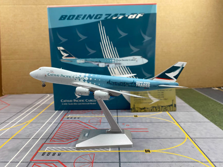 1:400 YY Wings CATHAY PACIFIC CARGO BOEING B747-8F Plane Diecast Aircraft Model