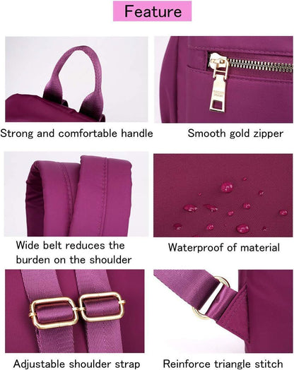 Backpack Purse for Women Small Rucksack Fashion Mini Daypack Shoulder Bag Ladies