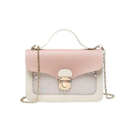 Mini Square Pack Shoulder Bag Star Sequin Crossbody Bag Clutch Wallet Handbags