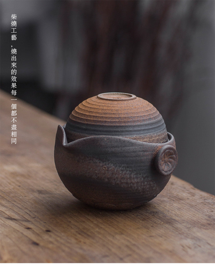 Ceramic Teapot & Two Tea Cup Set Travel Portable Kung Fu Tea Set Tea Ceremony