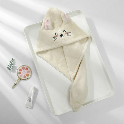 Dry Hair Hats Towels Bathroom Microfiber Solid Quickly Homes Textile Embroidery