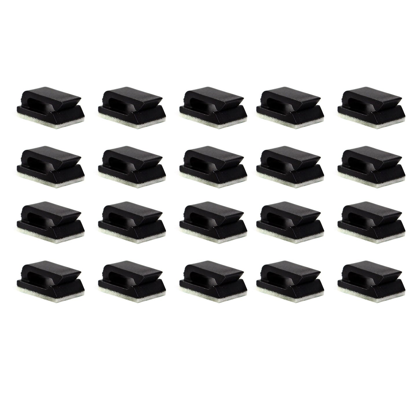 20Pcs Wire Tie Cable Clamp Clip Holder Self-adhesive For Car DVR Detector GPS
