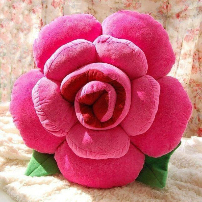 Rose Shape Bed Sofa Chair Throw Cushion Lumbar Pillow Lover Wedding Gift