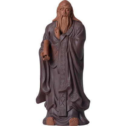 Handmade Artware Chinese Historical Figurine Purple Clay Tea Pet Decoration New