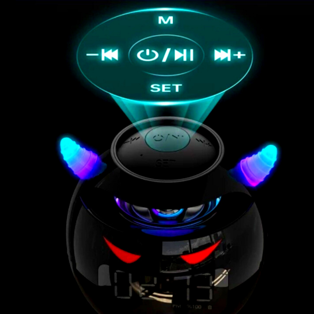 2023 Reloj Despertador Altavoz Bluetooth inalámbrico LED Digital USB recargable