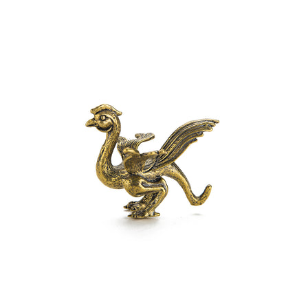 Brass bird Animal Statue Small Sculpture Home Decor Gifts Tabletop Figurine