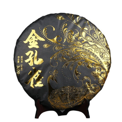 3kg Brown Mountain Pu'er Tea Raw Tea Golden Peacock Tea Menghai Qizi Cake Tea