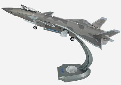 1:35 59CM Chinese J-20 Stealth Fighter Airplane Diecast Military Aircraft Model