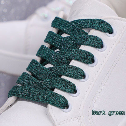 Shoelaces Colorful Sparkling Flat Athletic Sneakers Shoes Boot Strings 100-160cm