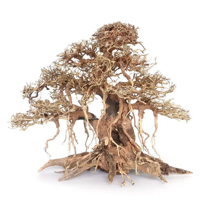 Aquarium Ornament Wood Bonsai Christmas Tree Tank Moss Trunk Driftwood DIY Decor