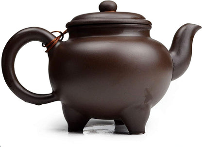 Teapot Chinese Yixing 20oz/600ml Zisha Clay Classical Tripod Pot
