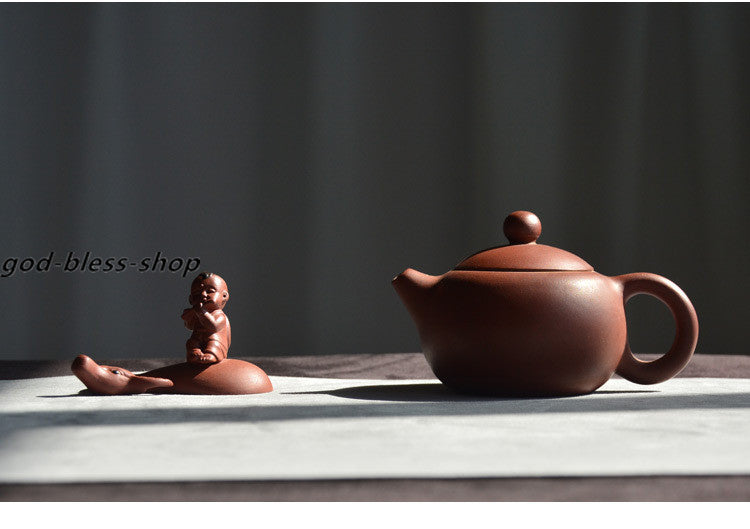 Small Tea Pet Yixing Zisha Purple Clay Tea Play Home Decoration Kid on Buffalo