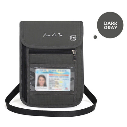 RFID Blocking Passport Holder Travel Wallet Bag Anti-theft Security Neck Pouch