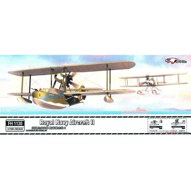 Flyhawk FH1130 1/700 WWII Royal Navy Aircraft II Plastic Model Kit GAMES WWII