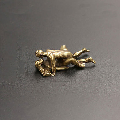 Chinese brass tradition not antique art mini 5 statue collectable gift