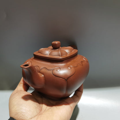 Vintage Chinese Yixing Purple Clay Teapot Zisha Pure Handmade Household Teaware