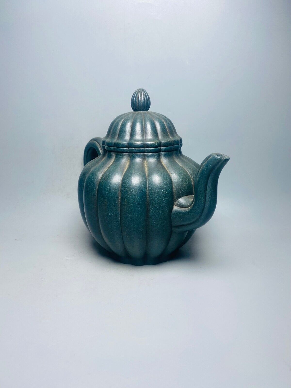 Chinese Yixing Zisha Clay Handmade Exquisite Teapot （筋纹 底款：王小平）