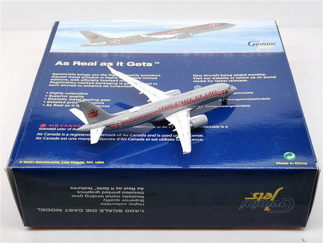 1:400 Geminijets Air Canada Airbus A220-300 Passenger Airplane Diecast Model