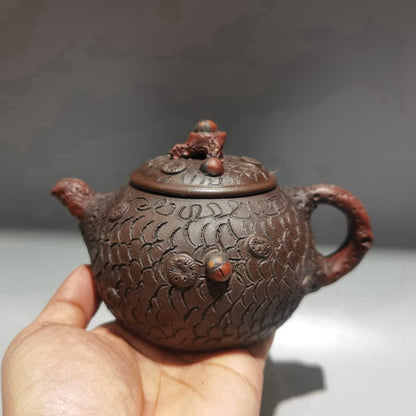 Chinese Yixing Zisha Clay Teapot Spring Pot Gu Jingzhou 380ml