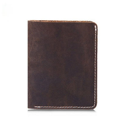 Men's Leather Wallet Male Money Card Clamps Pouch Bag Purse Cash Clip Billfold