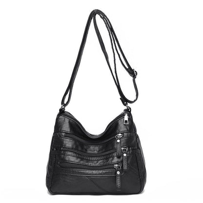 High Quality Soft Leather Shoulder Bags Multi-Layer Crossbody Bag Handbag Purse