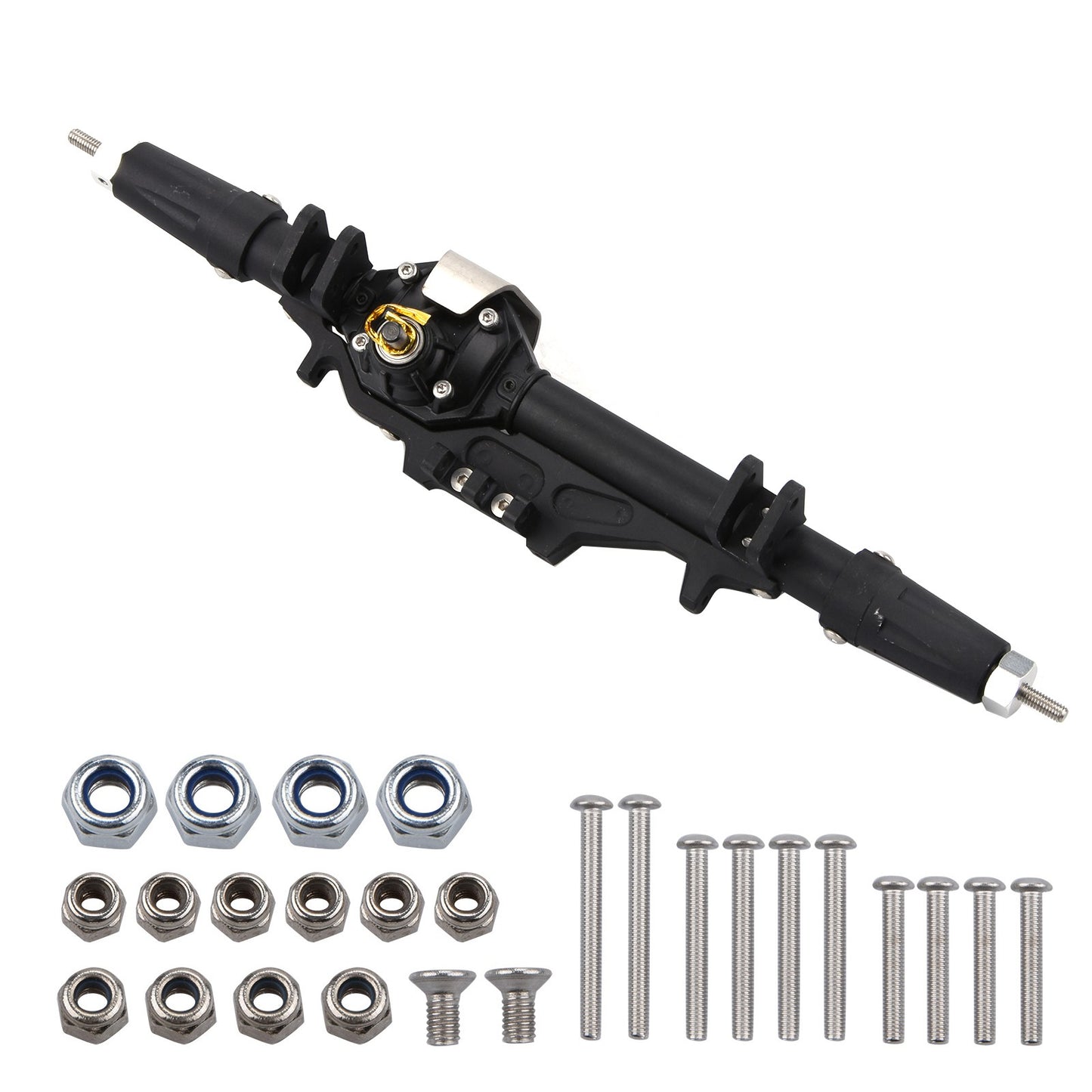 Black Rear Axle For AXIAL WRAITH RR10 90018 90020 90031 90045 90053 1/10 RC Car