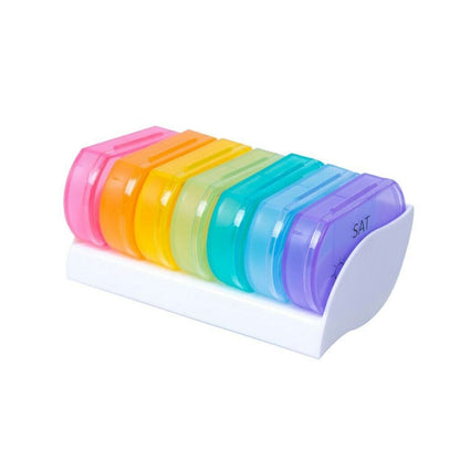 Plastic Holder Handy Travel Pill Case 7 Days Top Pill Holder Storage Organizer