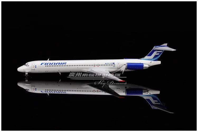 1:400 JC Wings FINNAIR McDonnell Douglas MD-83 Passenger Airplane Diecast Model