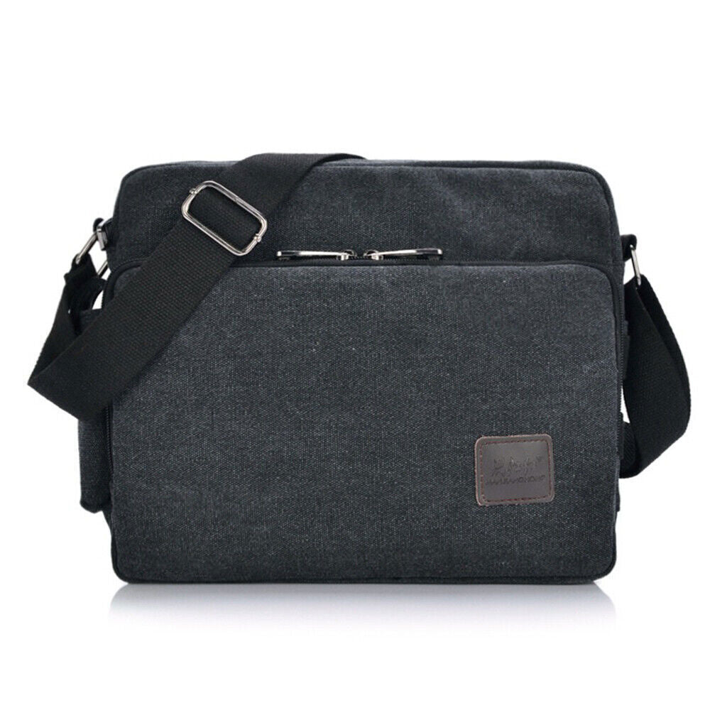 Men Vintage Military Canvas Crossbody Bag School Satchel Messenger Shoulder Bags