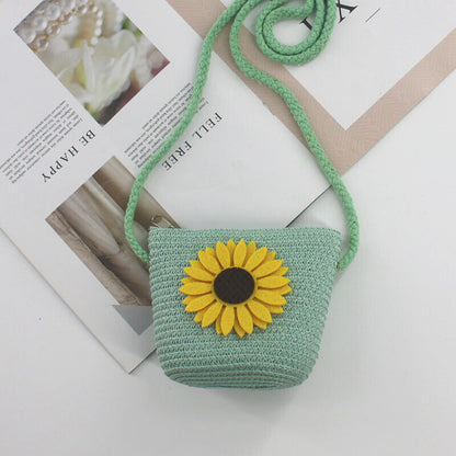 Bag Girl New Kid's Cartoon Bag Mini Cute Crossbody Bag Change Flower Beach Bag