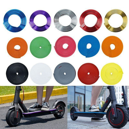 2M Bumper Protective Strips Electric Scooter Body Decorative Strips Skateboard