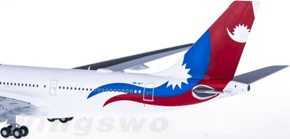 1:200 30CM JC Wings Nepal Airlines AIRBUS A330-200 Passenger Plane Diecast Model