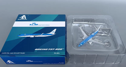 1:400 AeroPolaris KLM BOEING 737-800 Passenger Airplane Diecast Aircraft Model
