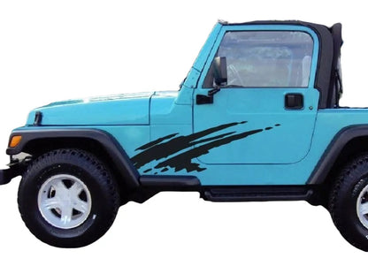 FOR Jeep Car Side Decals 2PCS Graphic Vinyl Mud Splash Car Sticker Custom Model