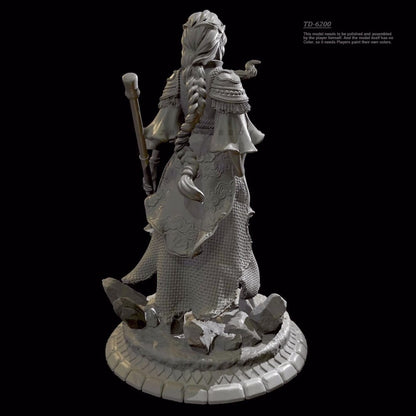 50mm resin figure model kit 3D printing of mythical Sky Sword Clan Princess