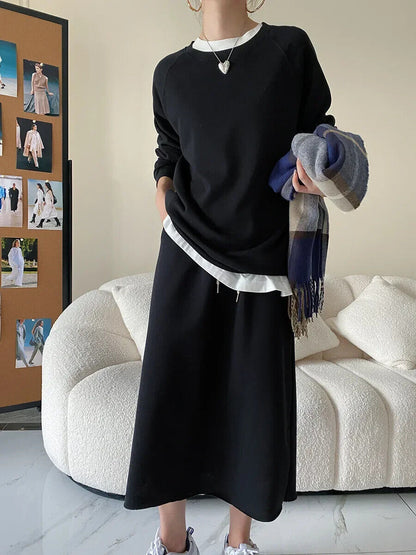 Sweater Dress Suit Fashion Ladies Suit 2023 Spring and Autumn New Style
