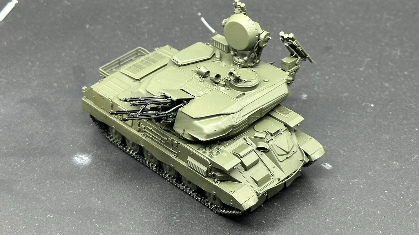 Homemade 1/72 Soviet Shilkha River M4 Anti-Aircraft Vehicle Finished Tank Model