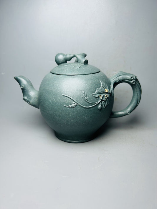 Chinese Yixing Zisha Clay Handmade Exquisite Gourd Teapot