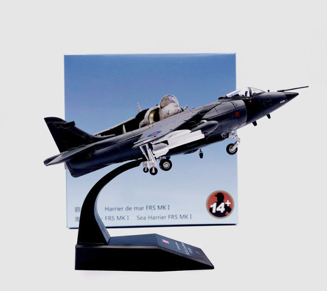 AMER British 1982 BAE Sea Harrier mar FRS MKI Navy Blue 1/72 diecast model plane