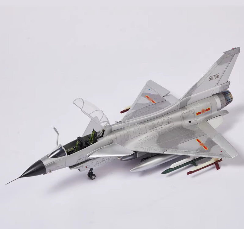 1:22 75CM China J-10 Fighter Airplane Plane Diecast Military Aircraft Model