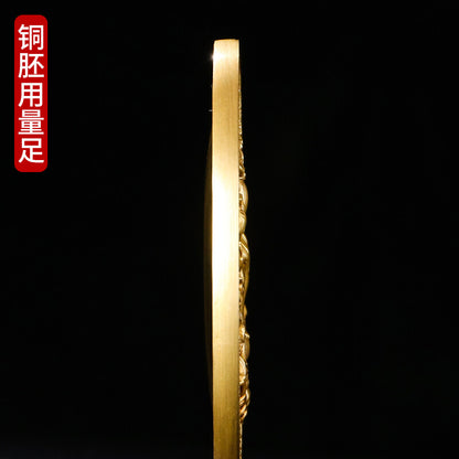 9.2cm New Copper Buddhist Quasi Mentioned Mirror Buddha Supplie Ornaments